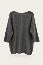 Pull oversize en maille col V