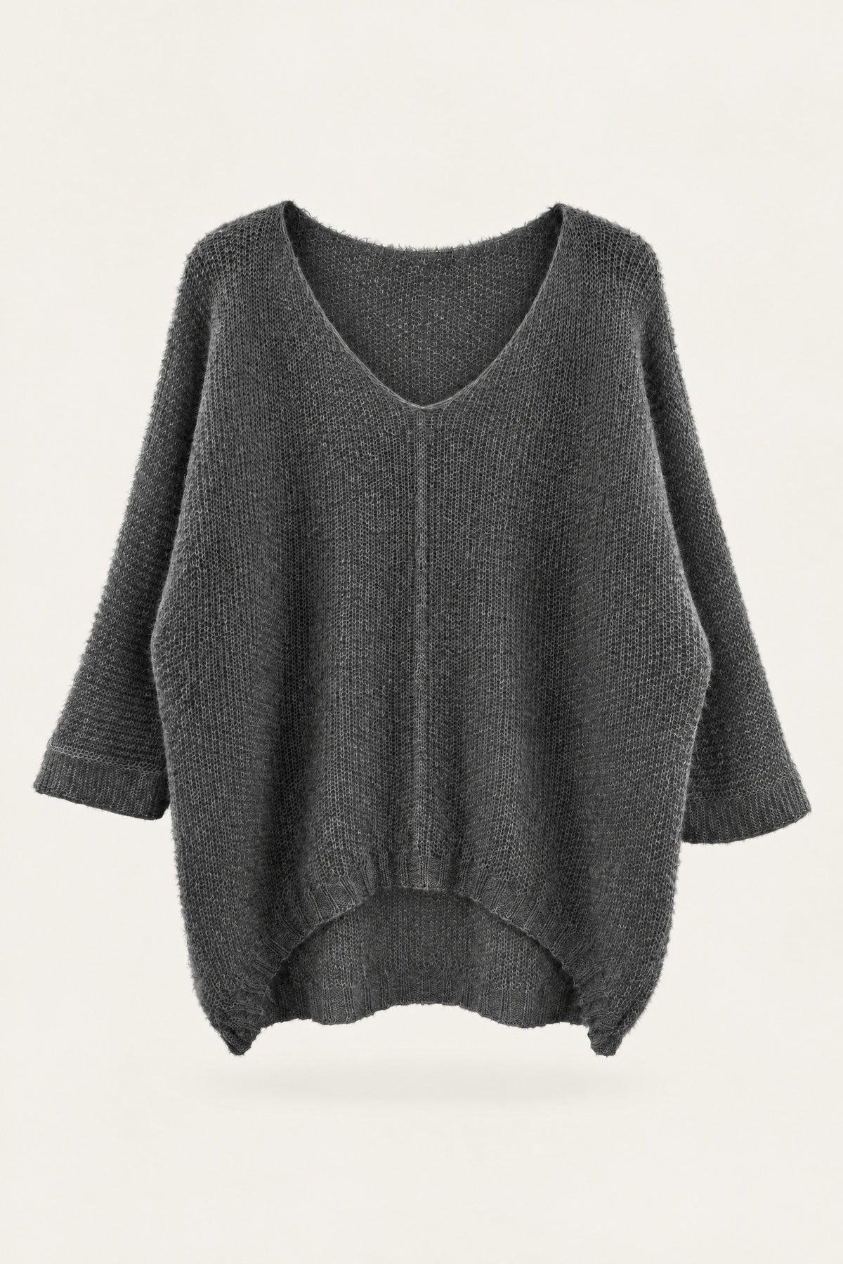 Pull oversize en maille col V