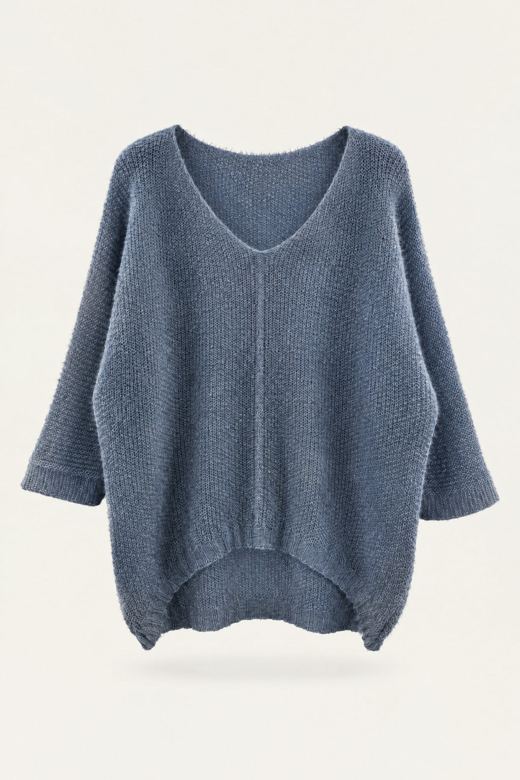 Pull oversize en maille col V