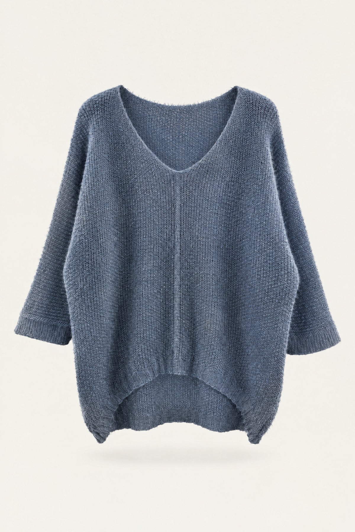 Pull oversize en maille col V