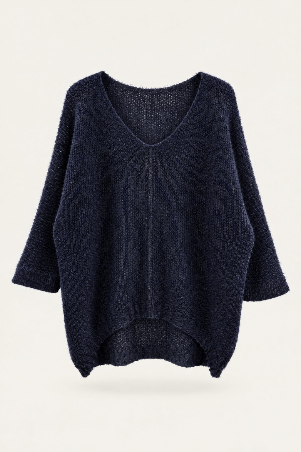 Pull oversize en maille col V