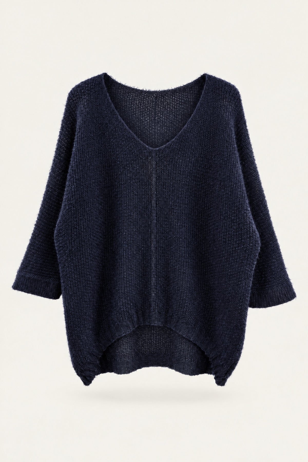 Pull oversize en maille col V
