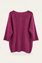 Pull oversize en maille col V