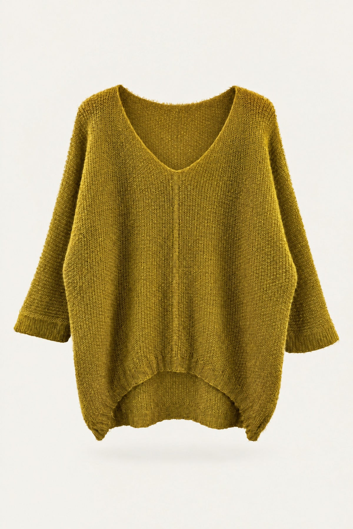 Pull oversize en maille col V