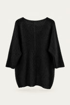 Pull oversize en maille col V