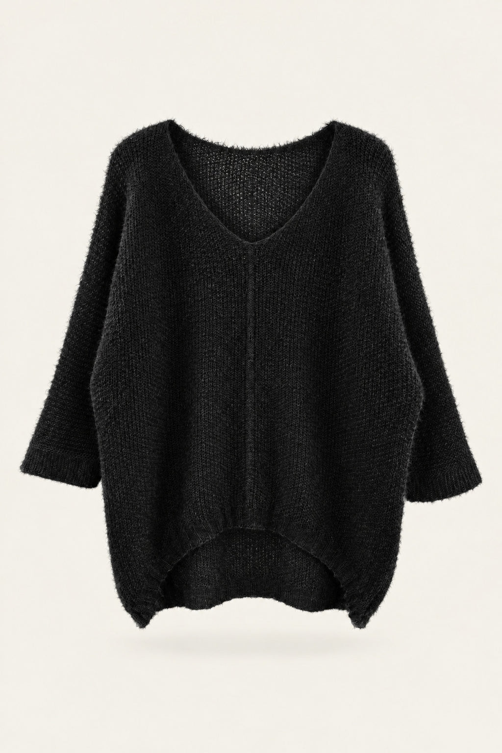 Pull oversize en maille col V