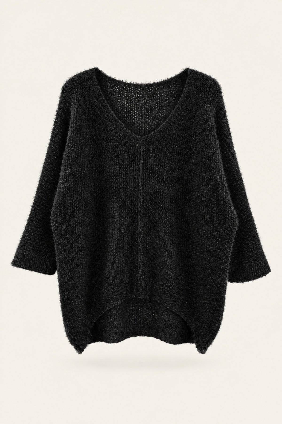 Pull oversize en maille col V