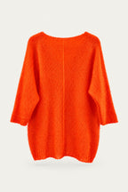 Pull oversize en maille col V