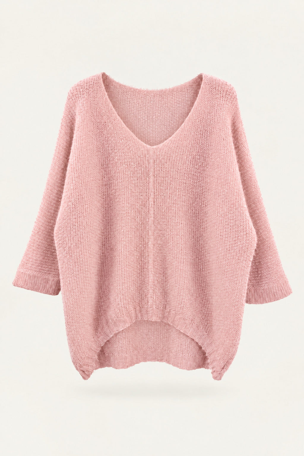 Pull oversize en maille col V