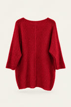 Pull oversize en maille col V