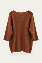 Pull oversize en maille col V