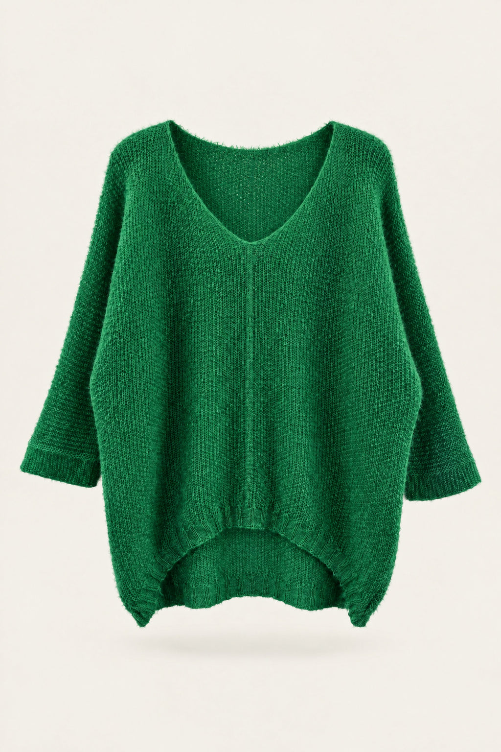 Pull oversize en maille col V