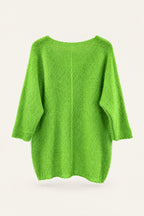 Pull oversize en maille col V