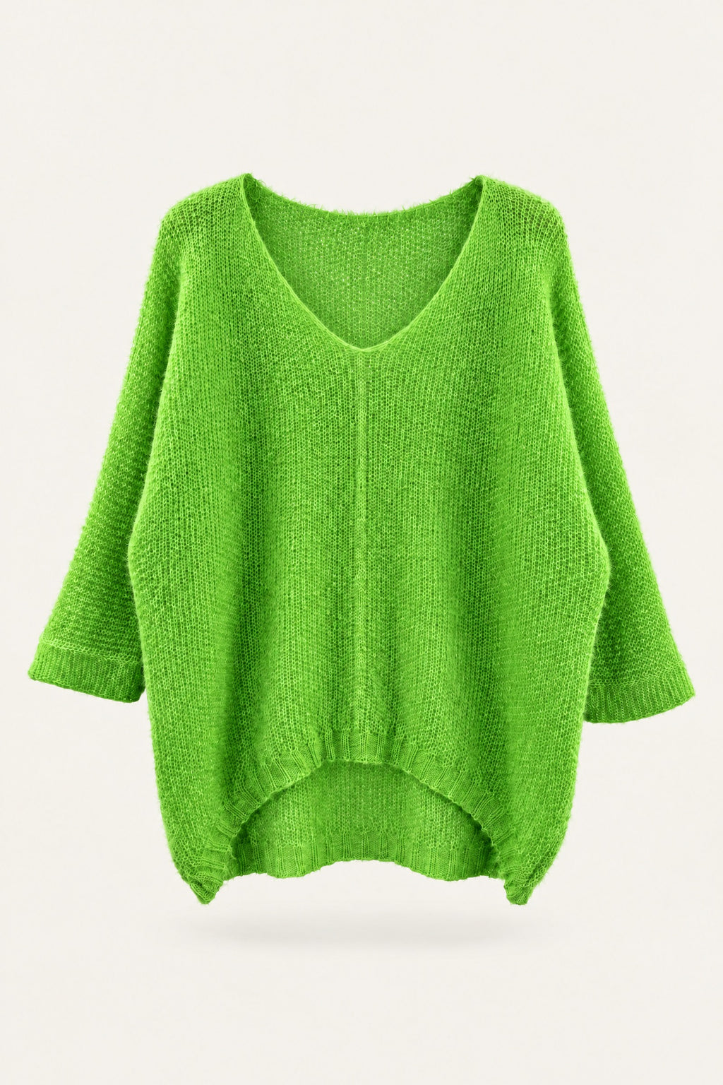 Pull oversize en maille col V