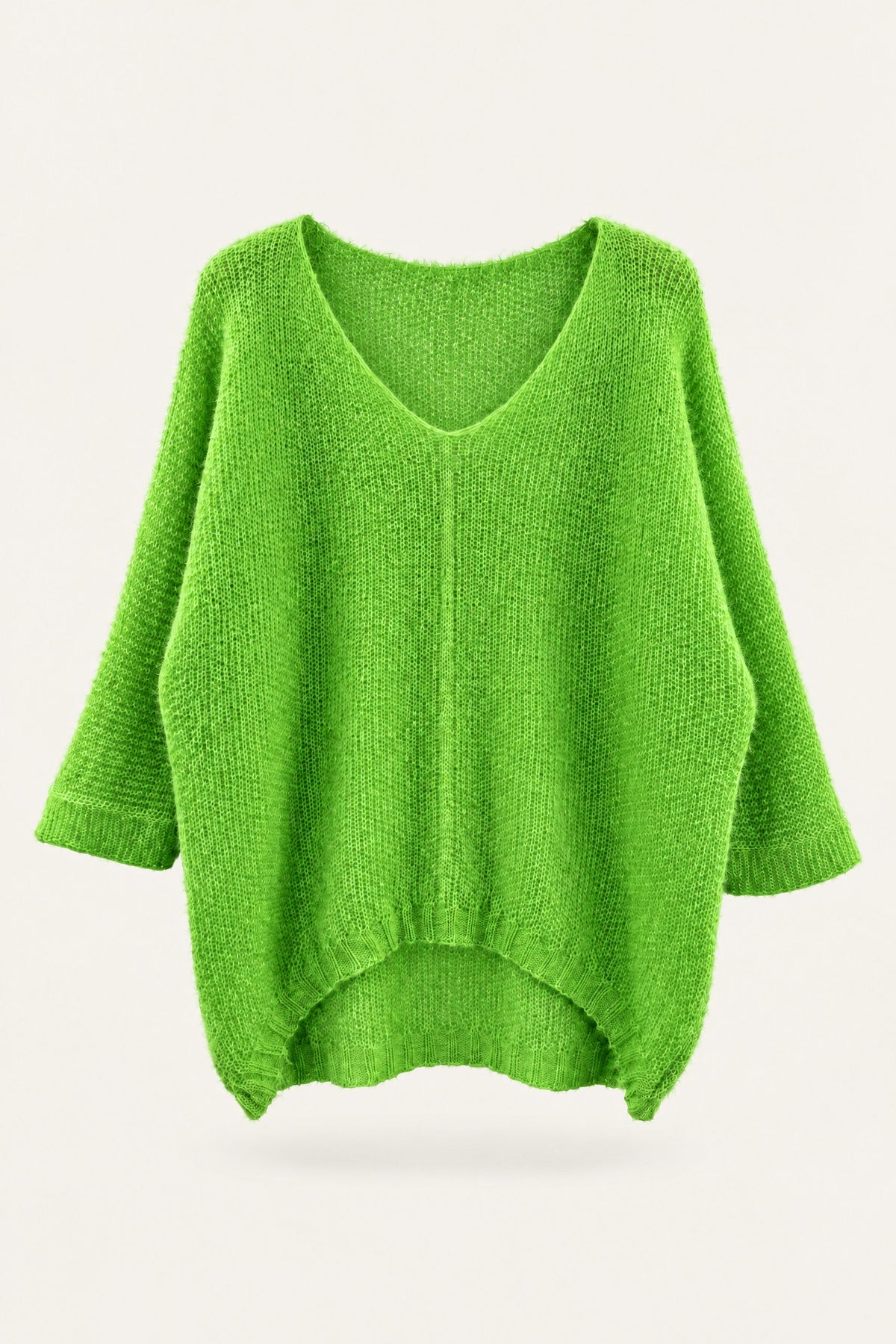 Pull oversize en maille col V