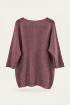 Pull oversize en maille col V