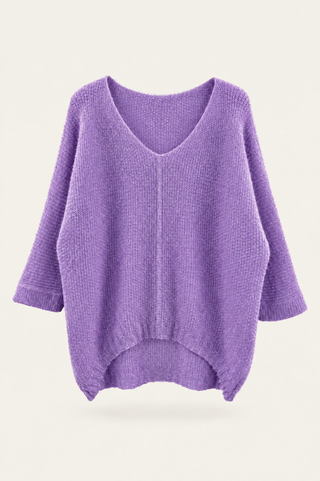 Pull oversize en maille col V