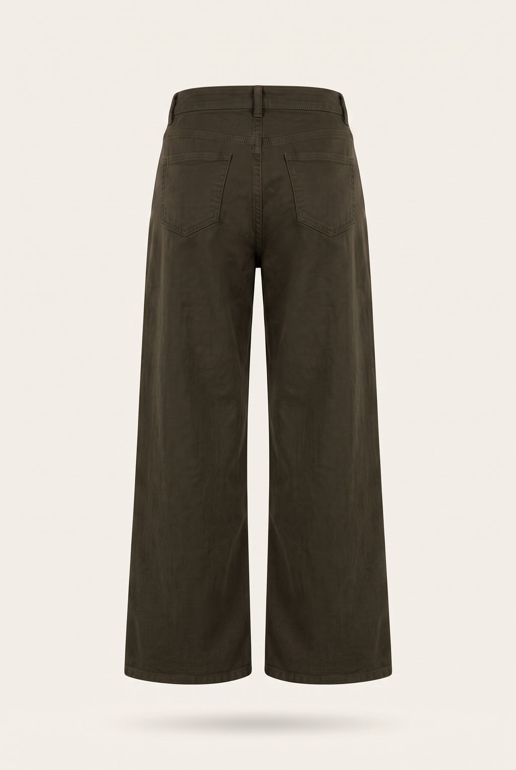 Ensemble officier veste cintrée et pantalon large – Kaki – vue de dos – EMORA