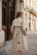Trench long ceinturé – Beige – EMORA