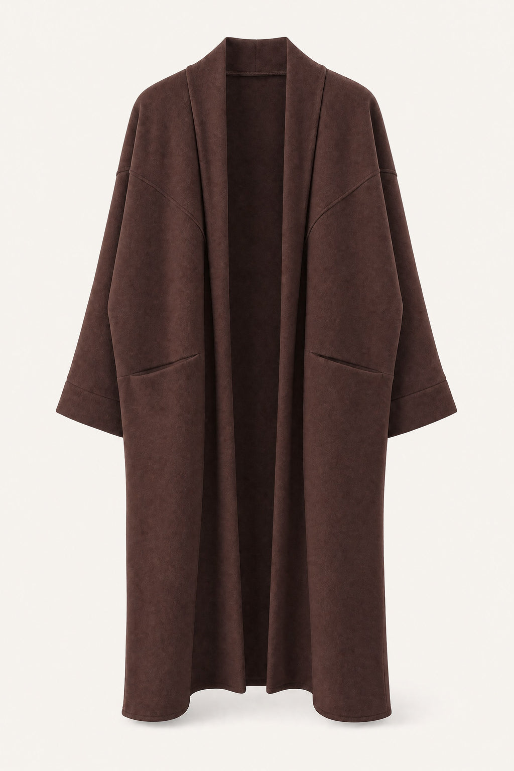 Manteau long oversize ouvert