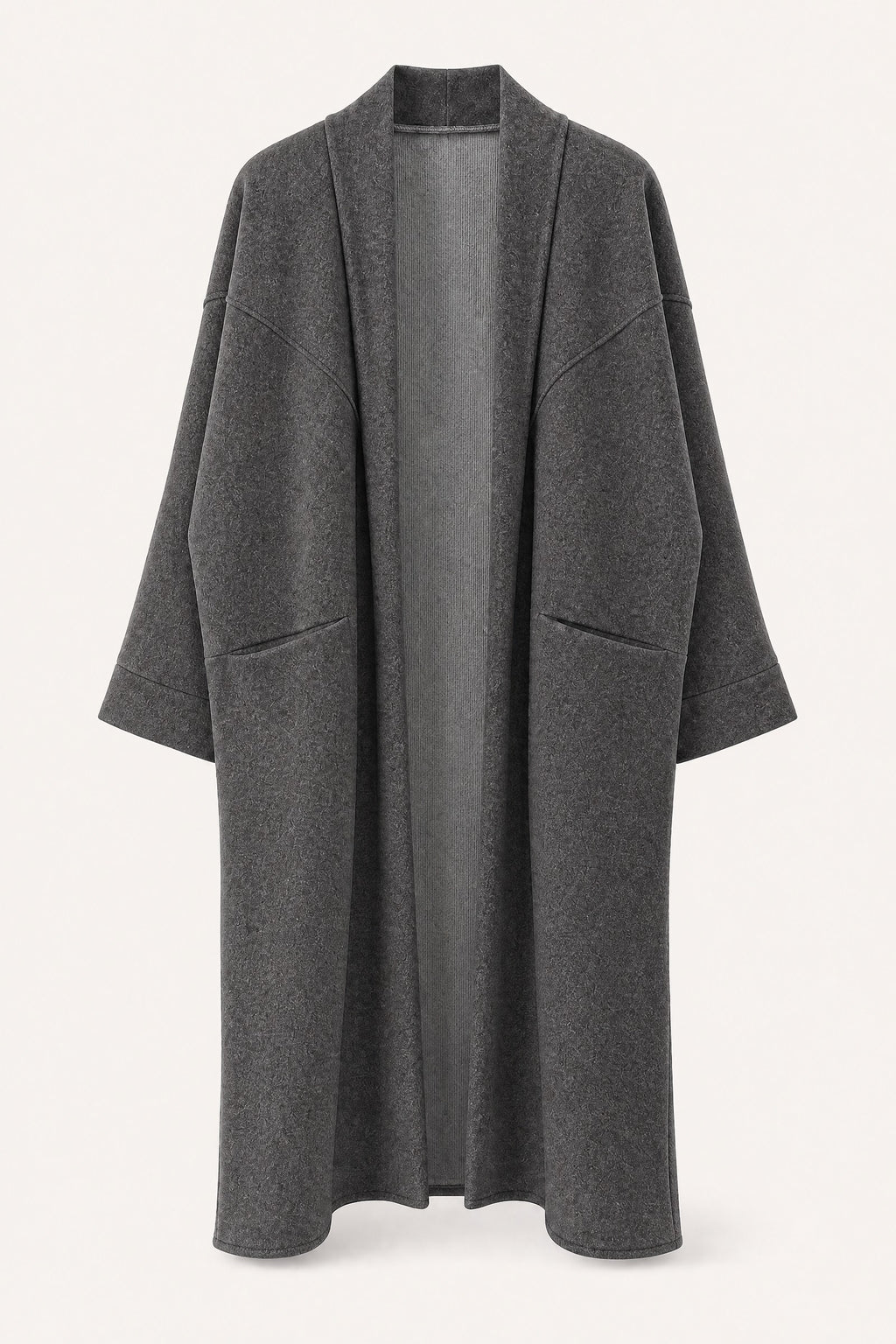 Manteau long oversize ouvert