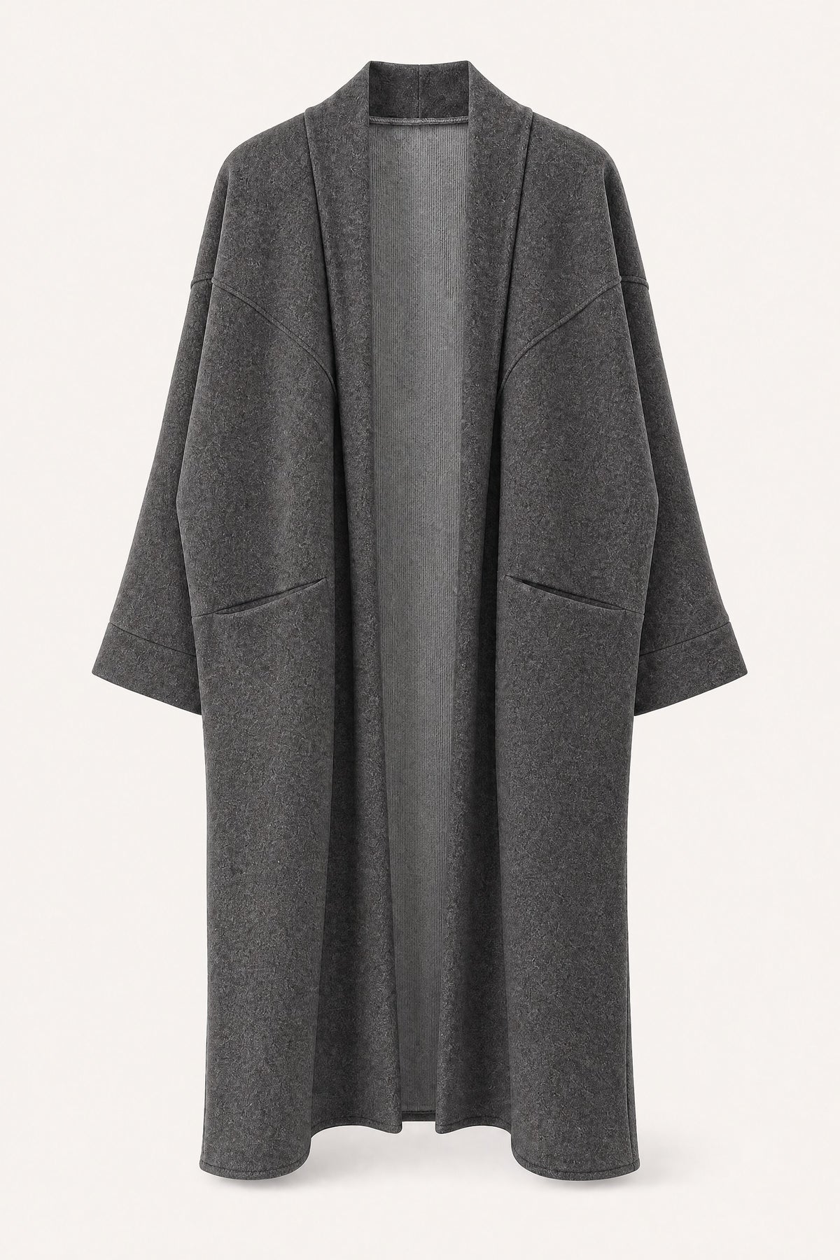 Manteau long oversize ouvert