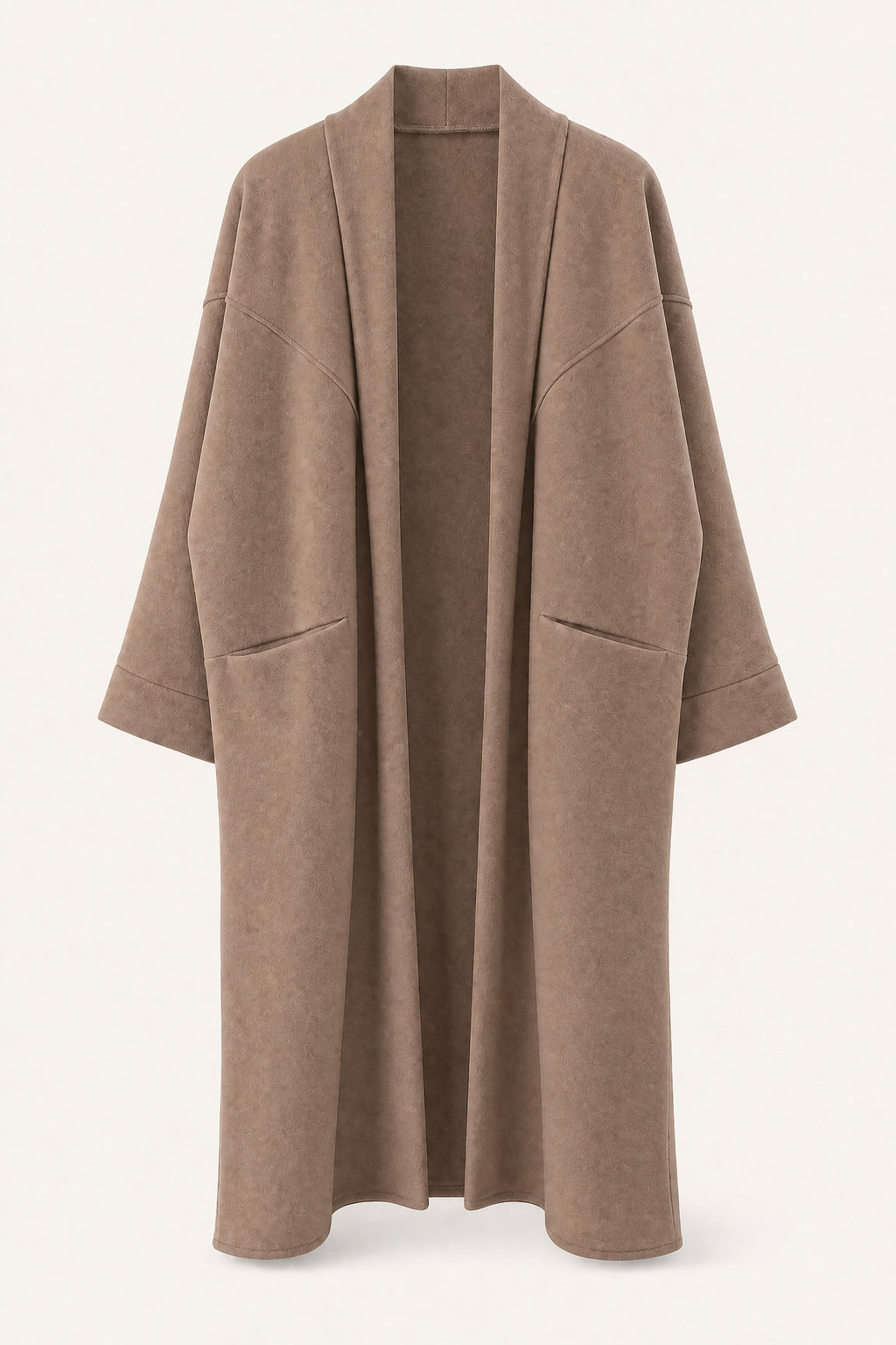 Manteau long oversize ouvert