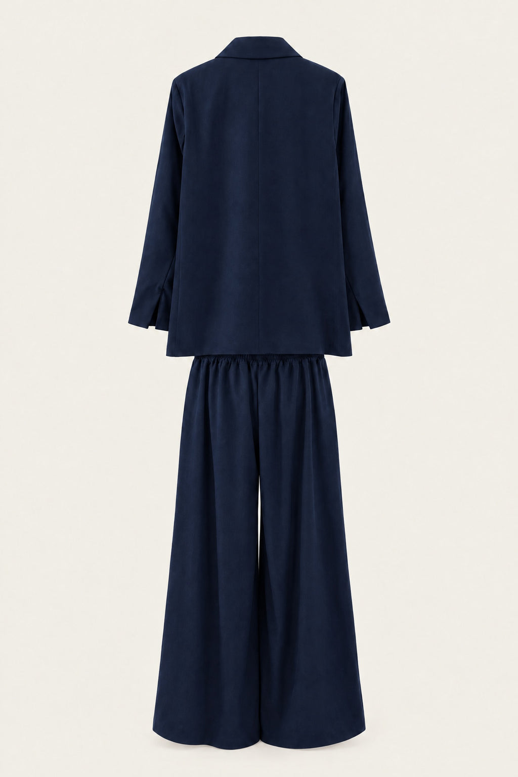 Ensemble tailleur oversize blazer et pantalon large – Marine – EMORA