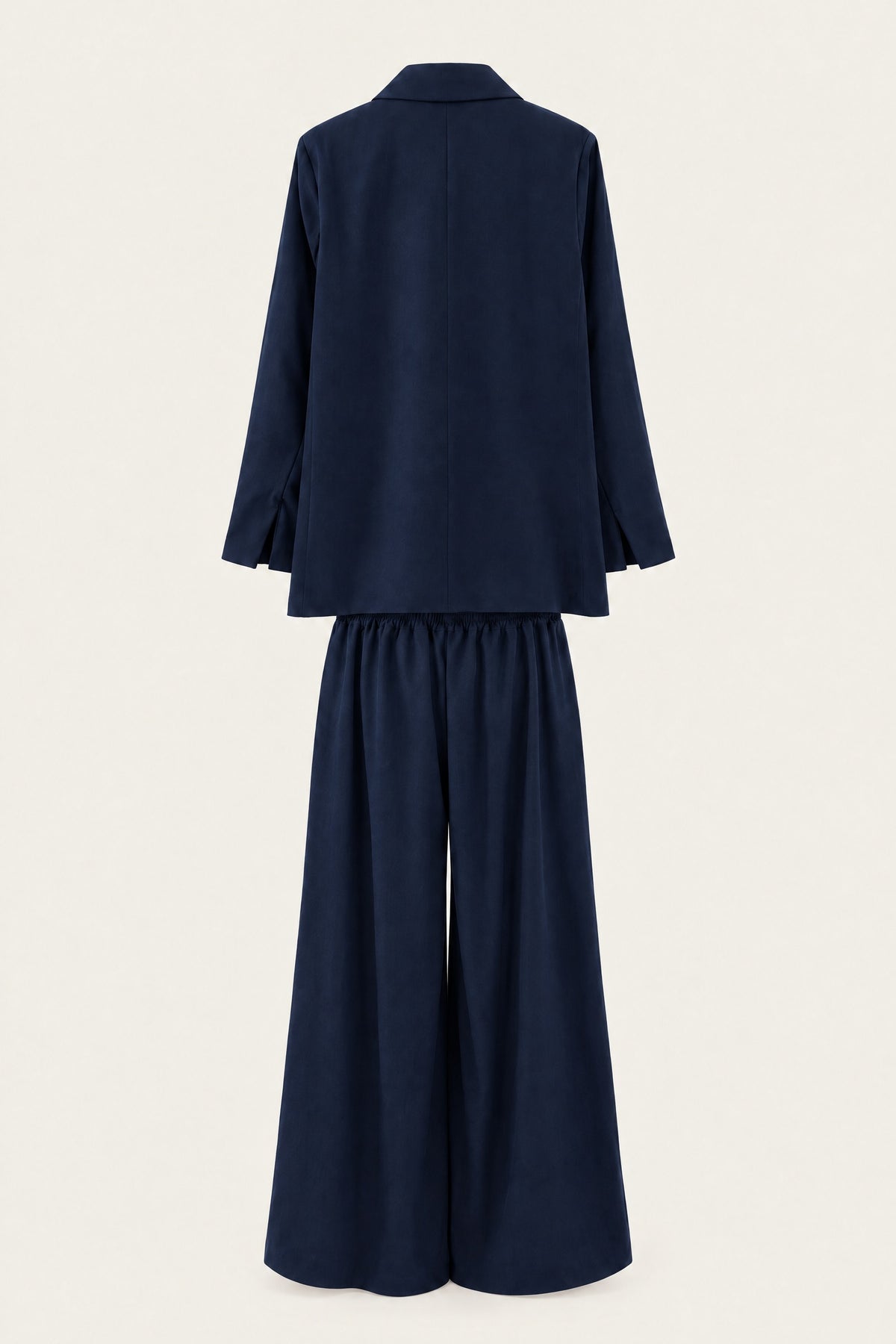 Ensemble tailleur oversize blazer et pantalon large – Marine – EMORA